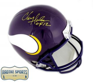 Chris Doleman Signed Minnesota Vikings Throwback Full Size Helmet - Hof 12