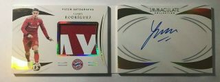 2018 - 19 Panini Immaculate Patch Auto Autograph Booklet : James Rodriguez 22/25