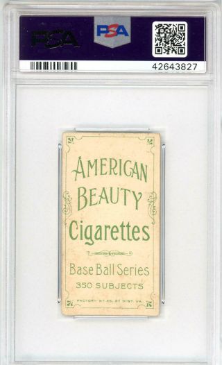 1909 - 11 Billy Maloney T206 American Beauty 350 w/ framed.  PSA 5 EX 2