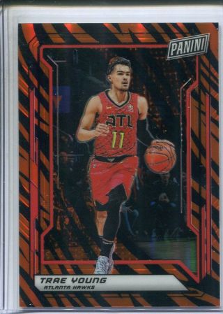 2019 Panini National Gold Pack Trae Young Tiger Stripe /10 Ssp