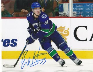 Bo Horvat Signed Autograph Vancouver Canucks 8x10 Photo Proof 3