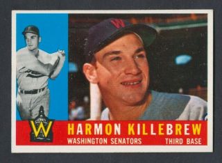 1960 Topps Harmon Killebrew 210 Senators -