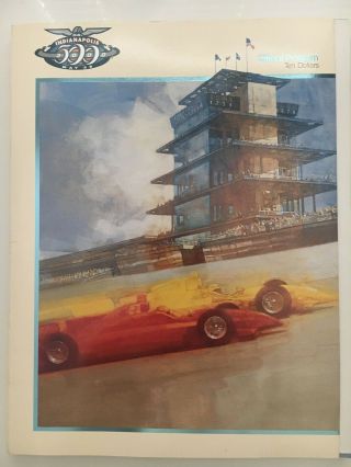 2000 Indy 500 Official Program With Starting Line - Up Insert