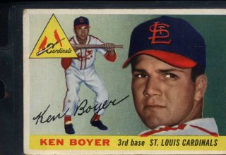 1955 Topps 125 Ken Boyer Cardinals (vg) 696800
