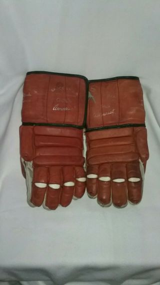 Vintage Hockey Gloves Cooper Weeks 6 4 Patent Pending 40s Or 50s? Cond