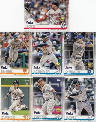 2019 Topps Utz Insert Parallel Card Complete Your Set You Pick Qty Available