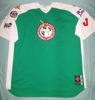 Nlbm Negro League Baseball Shirt/jersey Mens 5xl Headgear - Team Patches - Green