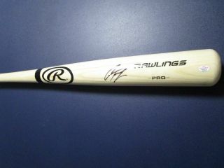 York Yankees Gleyber Torres Autographed Rawlings Bat Signed - With