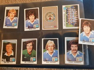 Panini Football 79 - Manchester City - X17 Stickers - Complete Team Set