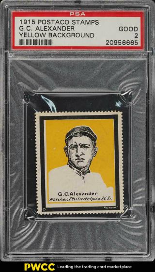 1915 Postaco Stamps Grover Cleveland Alexander Yellow Background Psa 2 Gd (pwcc)