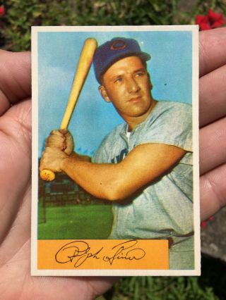 1954 Bowman 45 Ralph Kiner Chicago Cubs Nm To Near,  Dead Centered