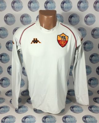 Roma 2002 2003 Away Football Soccer Shirt Jersey Maglia Long Sleeve Kappa Xl