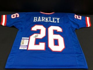 Saquon Barkley York Giants Autographed/signed Custom Jersey Jsa Sd59676