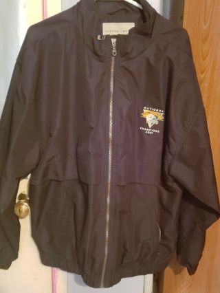 Vintage 2001 Miami Hurricanes National Champions Full Zip Jacket Black Large