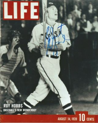 The Natural Robert Redford Signed 8x10 Baseball Great Roy Hobbs York Knights