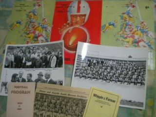 High School Football Memorabilia Vintage Programs Photos 1949 - 50 Auburn Hs Ny