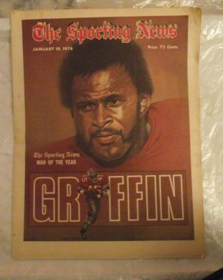 The Sporting News Newspaper January 10,  1976 Archie Griffin Ohio State