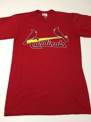 Vintage St.  Louis Cardinals Jersey Shirt Size Adult Medium By Majestic Mlb
