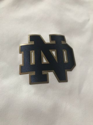 Notre Dame Irish Football Under Armour Team Issued 1/4 Zip Pullover Large White 2