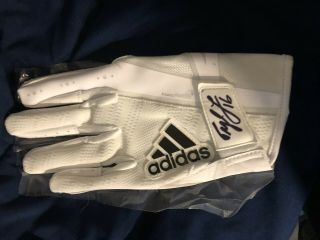 Tyler Lockett Seattle Seahawks Game Autographed White Gloves