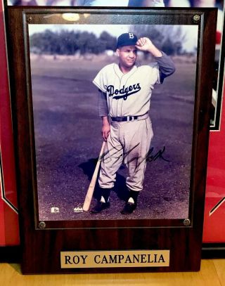 Roy Campanella Brooklyn Dodgers Autographed 8x10 Photo Baseball