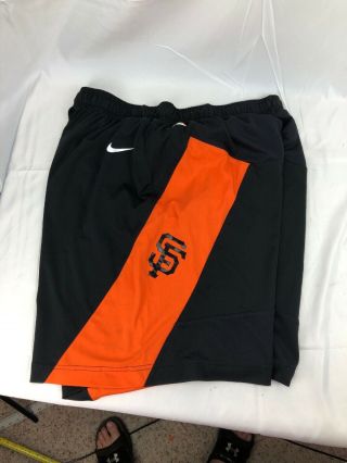 San Francisco Giants Mlb Nike Baseball Dri Fit Team Issued Shorts Mens Size Xxl