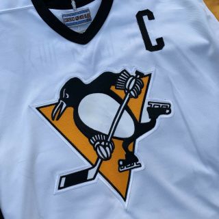 Mario Lemieux 66 Pittsburgh Penguins Mens CCM Center Ice Hockey Jersey Size XL 3