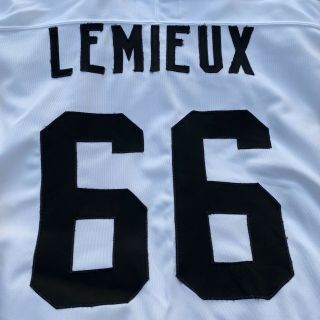 Mario Lemieux 66 Pittsburgh Penguins Mens CCM Center Ice Hockey Jersey Size XL 8