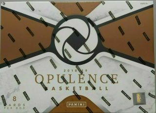 2018/19 Panini Opulence Basketball Factory Hobby Box
