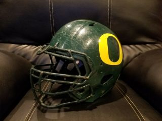 Oregon Ducks Practice Worn Game Helmet 2012 - 2015 Era