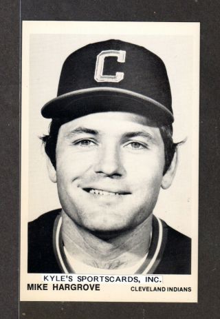 1981 Mike Hargrove Indians Unsigned 3 - 1/2 X 5 - 1/2 Team Issue Photo Card 4