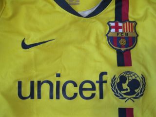 FC Barcelona 2008/2009 away Size S Nike Barca shirt jersey maillot Long sleeves 2
