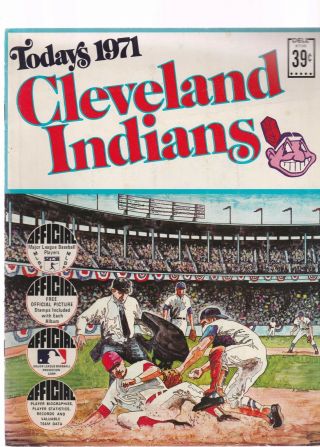 Cleveland Indians 1971 Dell Stamps Album