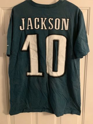 Desean Jackson 10 Philadelphia Eagles Nike T - Shirt Jersey Size Adult Xl Nfl