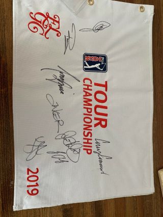 2019 Pga Tour Championship Signed Flag Rory Mcilroy,  7 Autographs East Lake