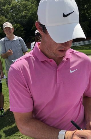 2019 PGA Tour Championship Signed Flag Rory McIlroy,  7 Autographs East Lake 5