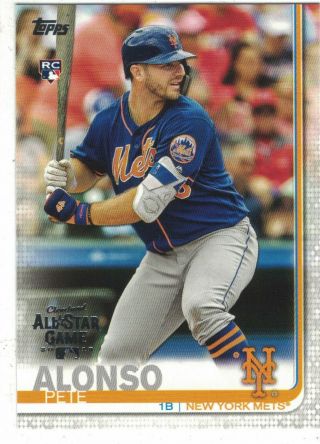 2019 Topps All - Star Factory Embossed 23 Card York Mets Team Set Pete Alonso