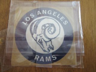 Los Angeles Rams Vtg 1960s/70s Nfl Cloth Sticker Patch