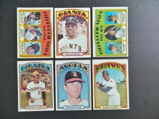 1972 Topps Baseball Complete Set (1 - 787) Cards In Binder