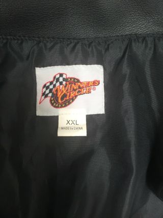 Winners Circle Men ' s XXL Faux Leather Kevin Harvick Nascar GM Goodwrench Jacket 8