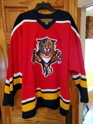 Koho Authentic On Ice Florida Panthers Red Hockey Jersey Size 56