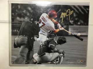 Mike Trout Signed Auto Autograph 8x10 Photo Mlb Angels Gold Ink