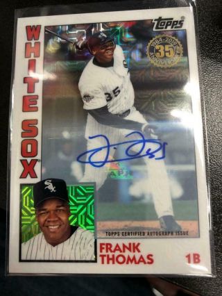 Frank Thomas 2019 Topps 1984 Anniversary Auto Autograph 8/10 White Sox Tat3