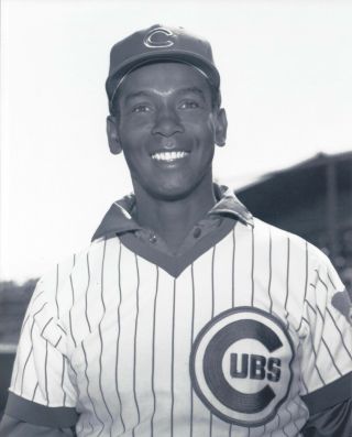 8x10 Photo Baseball,  Ernie Banks Chicago Cubs Black And White