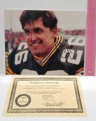 Vintage Chuck Cecil Autograph 8 X 10 In.  Nfl.  26.  With Top Loader.