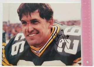 Vintage Chuck Cecil Autograph 8 x 10 in.  NFL.  26.  With Top Loader. 2