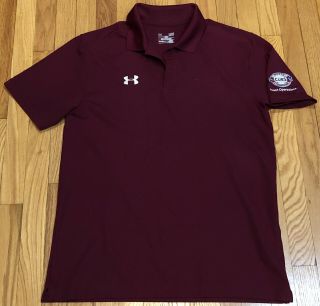 2016 World Series Chicago Cubs Mlb Event Operations Under Armour Maroon Polo