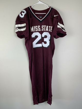 Team Issued Mississippi State Bulldogs Nike Mesh Football Jersey Size 54