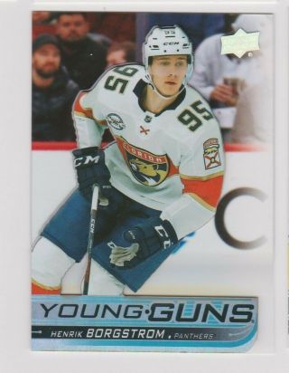 18 - 19 Ud Sp Authentic Young Guns Update Acetate Clear Rookie - Henrik Borgstrom
