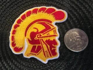 Usc Southern Cal Trojans Embroidered Iron On Patch Old Stock) 2.  5” X 2.  5”
